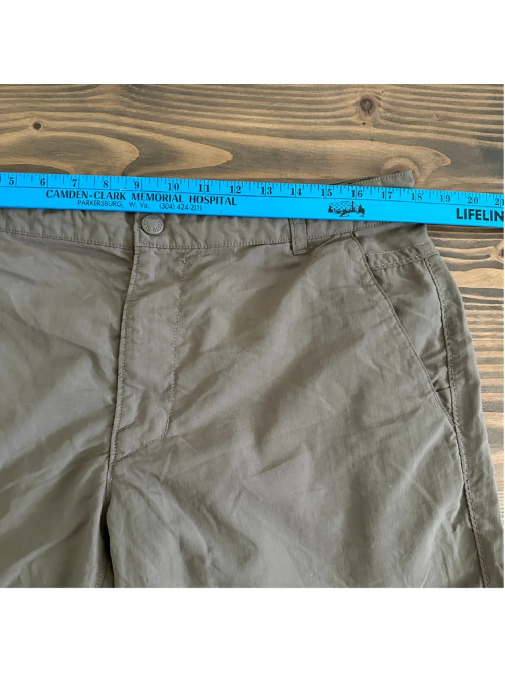 Men's The North Face Shorts Size 36 Gray Flat Front Nylon Hiking Outdoor